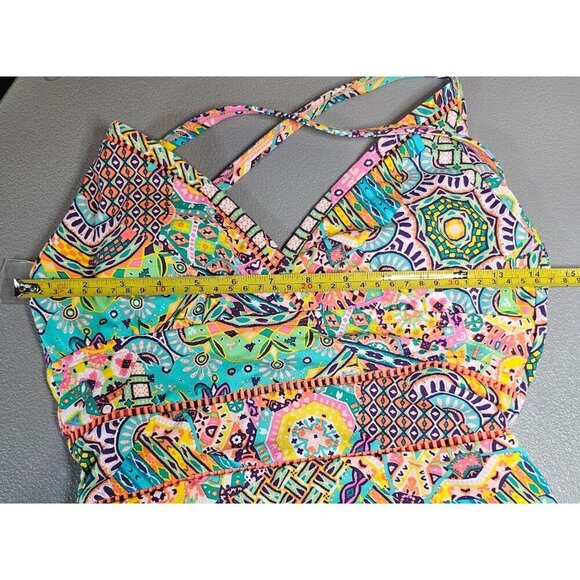 Bleu by Rod Beattie Womens 4 Seriously Sunny Wire Free One Piece Swimsuit - Picture 8 of 13